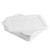 TableCraft Products P1529W 21 1/2" W x 15 3/4" D x 5" H High Density Polyethylene Stackable White Tote Box (Sold in Pallet of 240)