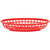 TableCraft Products 1074R Red Oval Classic Plastic Basket