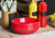 TableCraft Products 1074R Red Oval Classic Plastic Basket