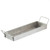 TableCraft Products 10488 14 1/2" W x 4 1/2" D Rectangular Stainless Steel Lattice Collection Snack Tray