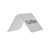 TableCraft Products B1 2 1/2" x 2" Stainless Steel "Coffee" Buffet Tent