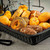 TableCraft Products M2493 19" W x 14" D x 4" H Black Rectangular Polypropylene Ridal Collection Basket