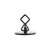 TableCraft Products BKC2202 2" Black Number or Card Holder Stand