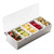 TableCraft Products 1605 15" W x 5 3/4" D x 3 1/2" H 1 Pint 5 Compartment Holder Stainless Steel With Acrylic Lid Condiment Holder