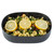 TableCraft Products 10703 6 1/2" x 4 3/4" x 2 3/8" 28 oz. Oval Aluminum Bowl/Basket