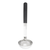 TableCraft Products AM5304BK 4 Oz. Stainless Steel Antimicrobial Ladle with 9" L Black Vinyl Coated Handle