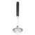 TableCraft Products AM5304BK 4 Oz. Stainless Steel Antimicrobial Ladle with 9" L Black Vinyl Coated Handle