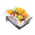 TableCraft Products GMT13105 13" W x 10" D x 5" H Black Rectangular Metal Grand Master Transformer Collection Transformer Basket
