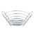 TableCraft Products H71758  8" Dia. x 3 1/2"H Round Chrome Plated Serving Basket