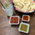TableCraft Products RAMS3W 3 Oz. Square Melamine White Ribbed SaferFoods Solutions Ramekin - 12/Case
