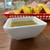 TableCraft Products RAMS3W 3 Oz. Square Melamine White Ribbed SaferFoods Solutions Ramekin - 12/Case