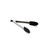 TableCraft Products 4009BK 9" Stainless Steel Heat Resistant Locking Tongs With Black Silicone Tip