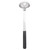 TableCraft Products AM5313BK 3 Oz. Stainless Steel Antimicrobial Ladle with 11 1/2" L Black Vinyl Coated Handle