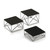 TableCraft Products CR3 6" x 6" 3 Piece Square Riser Set