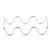 TableCraft Products TRW23 5 5/8" W x 2 1/4" D x 1 1/2" H Stainless Steel Wire Taco Taxi Server