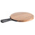 TableCraft Products 10079 10" D x 3/5" H x 14 3/4" W Light Brown Round Industrial Collection Serving Paddle
