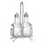 TableCraft Products H600N2 6 Oz. Chrome Plated Rack Cash & Carry Oil & Vinegar Dispenser Set - 6/Case