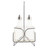 TableCraft Products H600N2 6 Oz. Chrome Plated Rack Cash & Carry Oil & Vinegar Dispenser Set - 6/Case