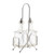 TableCraft Products H600N2 6 Oz. Chrome Plated Rack Cash & Carry Oil & Vinegar Dispenser Set - 6/Case