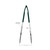 TableCraft Products 3712GEU 12" Spring Steel Green Vinyl Coated Tongs