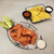 TableCraft Products H711372BK 13" W x 7" D x 2" H Black Oval Metal Meranda Serving Basket
