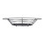 TableCraft Products H711372BK 13" W x 7" D x 2" H Black Oval Metal Meranda Serving Basket