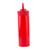 TableCraft Products 11253K 12 Oz. Red WideMouth Squeeze Bottle