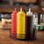 TableCraft Products 11253K 12 Oz. Red WideMouth Squeeze Bottle