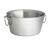 TableCraft Products WBT14 3 Gal. Round Stainless Steel Wave Collection Beverage Tub