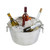TableCraft Products WBT14 3 Gal. Round Stainless Steel Wave Collection Beverage Tub
