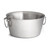 TableCraft Products WBT14 3 Gal. Round Stainless Steel Wave Collection Beverage Tub