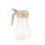TableCraft Products PP410A 10 Oz. Teardrop Design Almond ABS Plastic Top Polypropylene Transparent Syrup Dispenser
