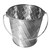 TableCraft Products 10041 4" W x 3 3/4" H 16.5 Oz. With Handle Stainless Steel Lattice Collection Pail