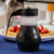 TableCraft Products PP410BK 10 Oz. Teardrop Design Black ABS Plastic Top Polypropylene Transparent Syrup Dispenser