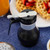 TableCraft Products PP410BK 10 Oz. Teardrop Design Black ABS Plastic Top Polypropylene Transparent Syrup Dispenser