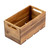 TableCraft Products CRATE136 12.75" W x 6.8" D x 6.25" H Brown Third Size Gastro Serving / Display Crate Fits 1/3 GN Pan