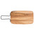 TableCraft Products 10077 12 1/8" W x 7 1/8" D x 3/5" H Rectangular Light Brown Industrial Collection Serving Paddle