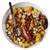 TableCraft Products AM5354BK 6 Oz. Slotted Stainless Steel Antimicrobial Spoon With Black Vinyl Coated Handle