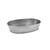TableCraft Products GPSS96 9 1/2" W x 6" D x 2" H Oval Stainless Steel Brickhouse Collection Serving Platter