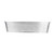 TableCraft Products GPSS96 9 1/2" W x 6" D x 2" H Oval Stainless Steel Brickhouse Collection Serving Platter