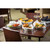 TableCraft Products GPSS96 9 1/2" W x 6" D x 2" H Oval Stainless Steel Brickhouse Collection Serving Platter