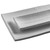 TableCraft Products M2010 19 1/2" W x 10 1/2" D White Rectangular Melamine Frostone Collection Dish