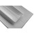 TableCraft Products M2010 19 1/2" W x 10 1/2" D White Rectangular Melamine Frostone Collection Dish
