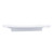 TableCraft Products M2010 19 1/2" W x 10 1/2" D White Rectangular Melamine Frostone Collection Dish