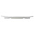 TableCraft Products M2010 19 1/2" W x 10 1/2" D White Rectangular Melamine Frostone Collection Dish
