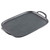 TableCraft Products 10048 20 3/8" W x 13 1/4" D x 1 1/2" H Black Large Rectangular Melamine Faux Cast Iron Tray