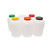 TableCraft Products JC1128A 1 Gal. Polyethylene PourMaster Backup Unit With Assorted Color Caps - 6/Case