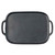 TableCraft Products 10047 12 1/4" W x 8" D x 1 1/4" H Black Small Rectangular Melamine Faux Cast Iron Tray