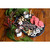 TableCraft Products 10047 12 1/4" W x 8" D x 1 1/4" H Black Small Rectangular Melamine Faux Cast Iron Tray