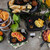 TableCraft Products 10047 12 1/4" W x 8" D x 1 1/4" H Black Small Rectangular Melamine Faux Cast Iron Tray